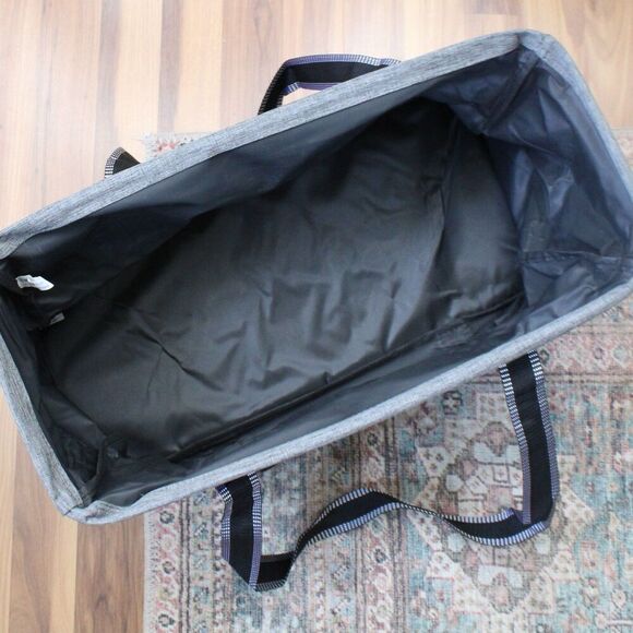 Poshmark Gray Front Pocket Utility Open Double Handle Tote NWOT - Picture 2 of 4